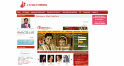 Desktop Screenshot of jbmatrimony.com